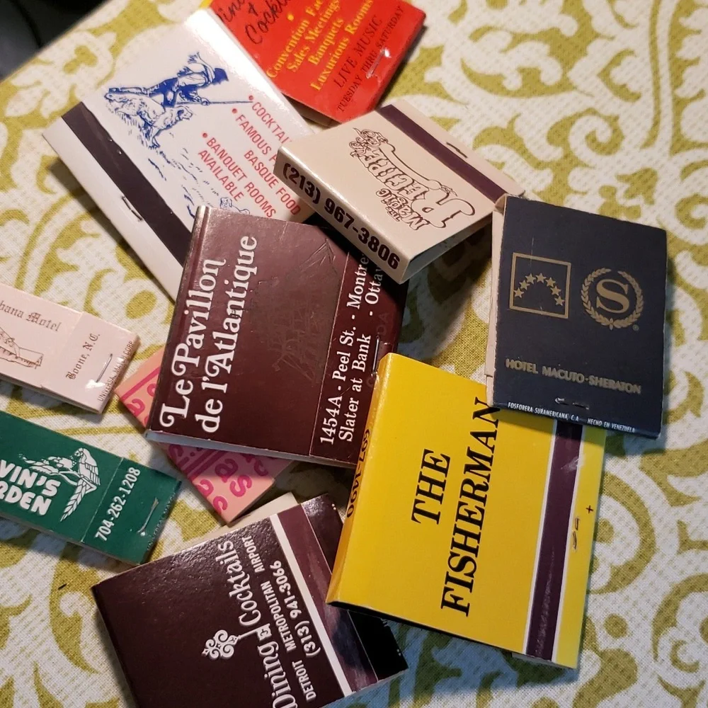 Restaurant advertising matchbooks 20 vtg